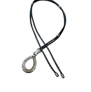 Elegant Black and Silver Women's Belt